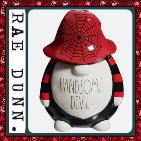 🌸 New Rae Dunn 13”T Handsome Devil Gnome Canister. - Picture 1 of 6